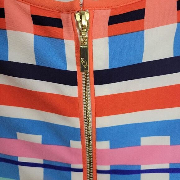 Eliza J Colourblock Graphic Tunic 3/4 Sleeve Dress - Picture 4 of 13